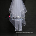 De alta calidad de seda elegante Tulle velo blanco de la boda Chic velas nupciales
